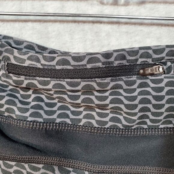 Nike Leggings Women Large Black Gray Printed Running Dri Fit Athletic Drawstring - Picture 7 of 12